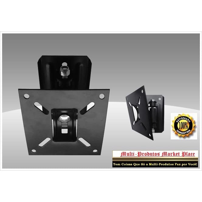 Suporte de TV e Monitor Bi Articulado Tv Led Lcd Plasma Smart Curve Aiko 10`` a 32`` ( 01 Unidade )