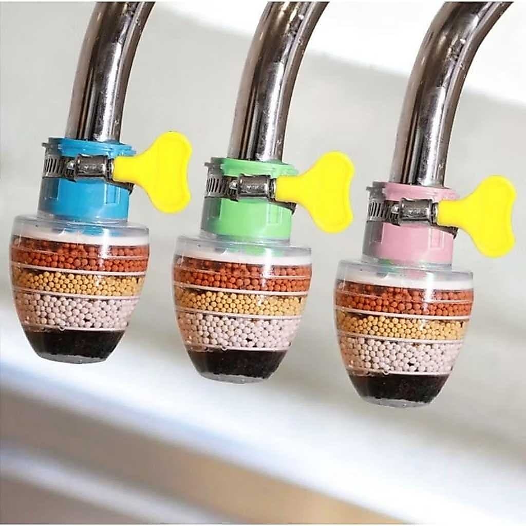 Filtro Purificador Arejador Com Filtro De Água Purificador Carvão Ativado 3 em 1 Bico Arejador Para Torneira De Cozinha