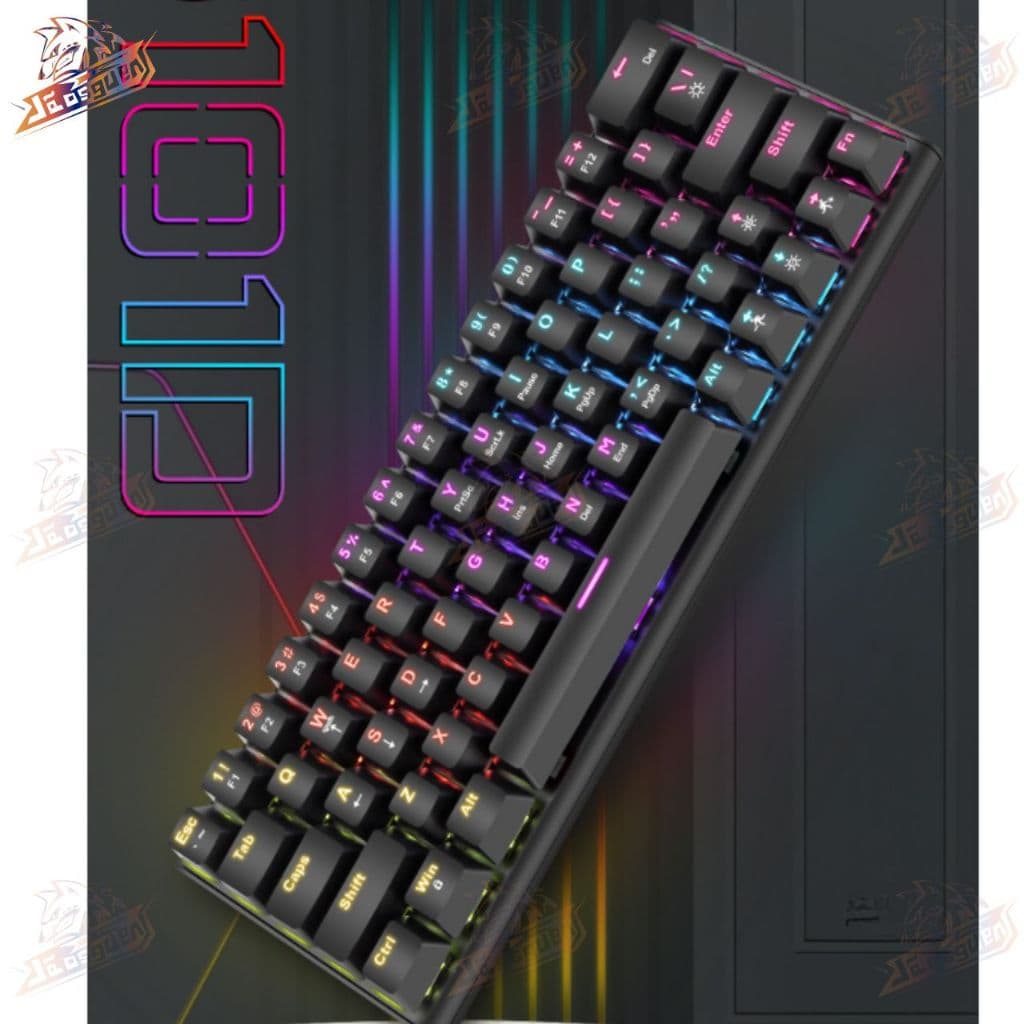 Teclado De Escritório Com 63 Teclados Mecânicos