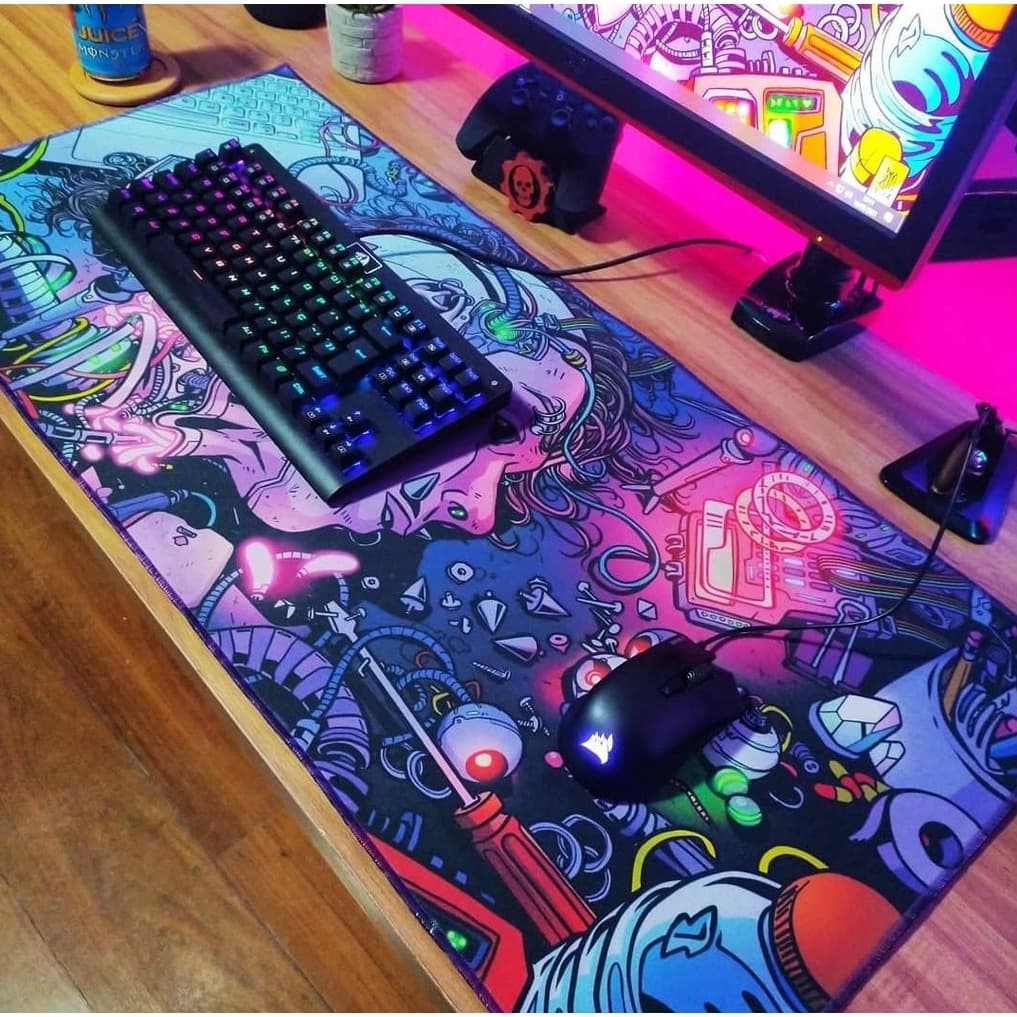 Mouse Pad Gmer 90X55cm Vários Jogos & Animes Populares & Animes