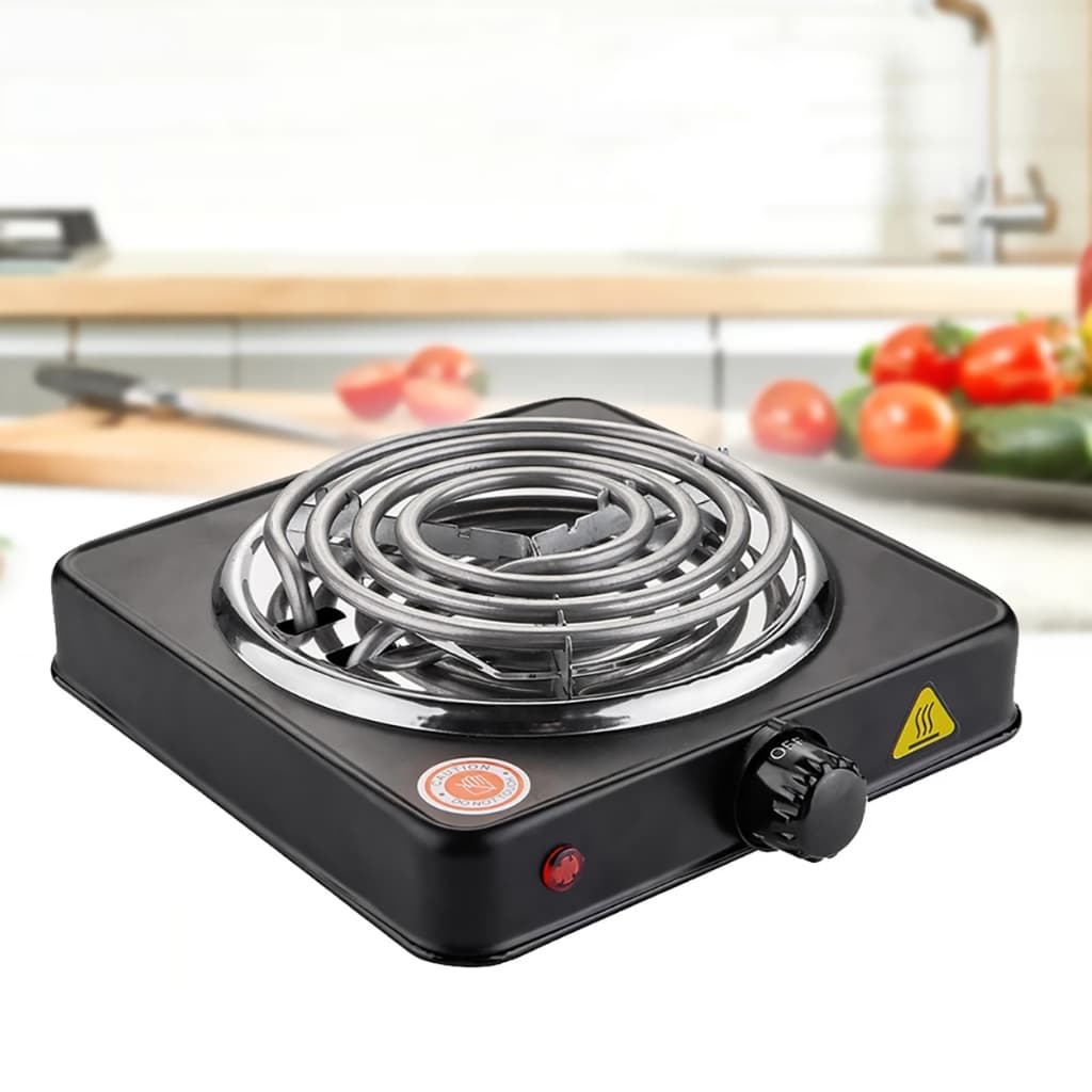 Fogão Elétrico Cooktop 1 Boca 1000w Camping Portátil De Mesa Tamanho Compacto Esquenta Rápido Top