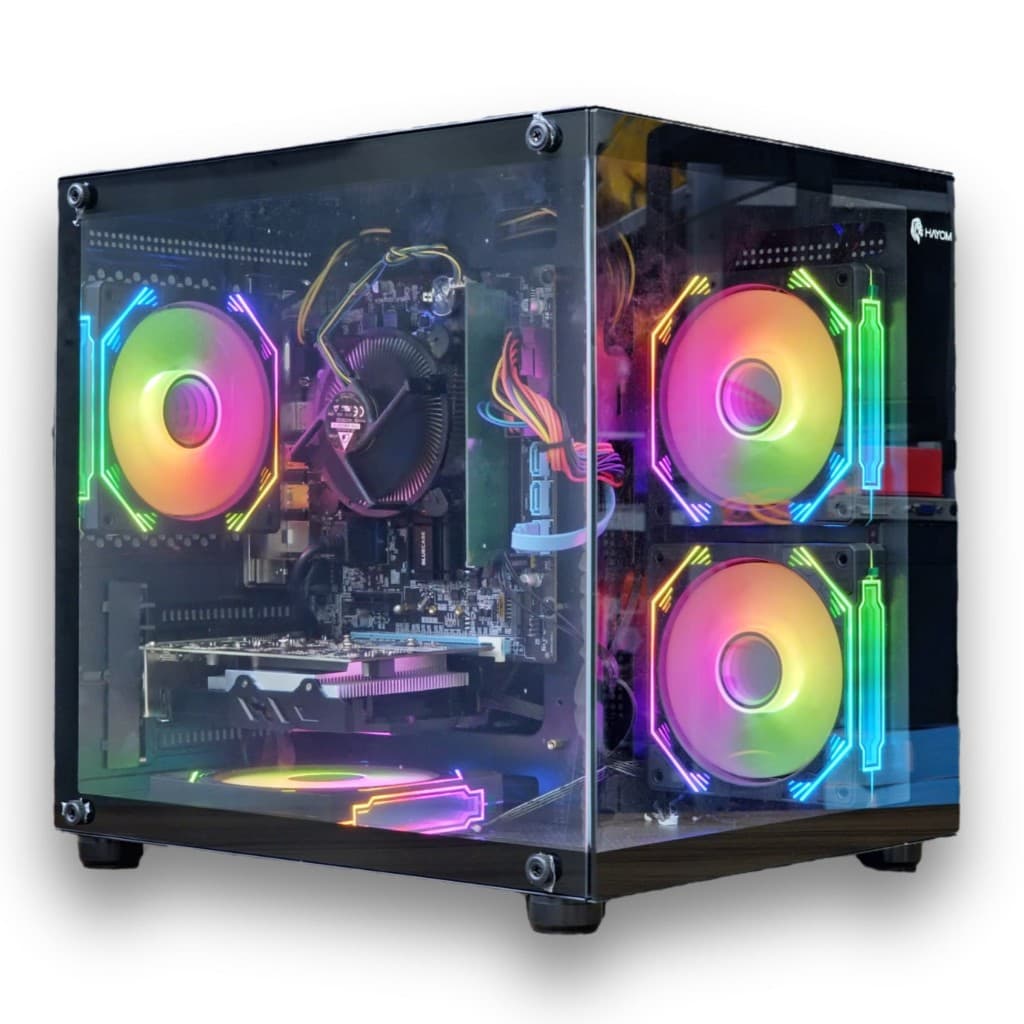 PC Gamer Intel 8a Geração | RTX 5050 Opcional | Até 32Gb de RAM DDR4 e 1Tb SSD | Gabinete Aquário