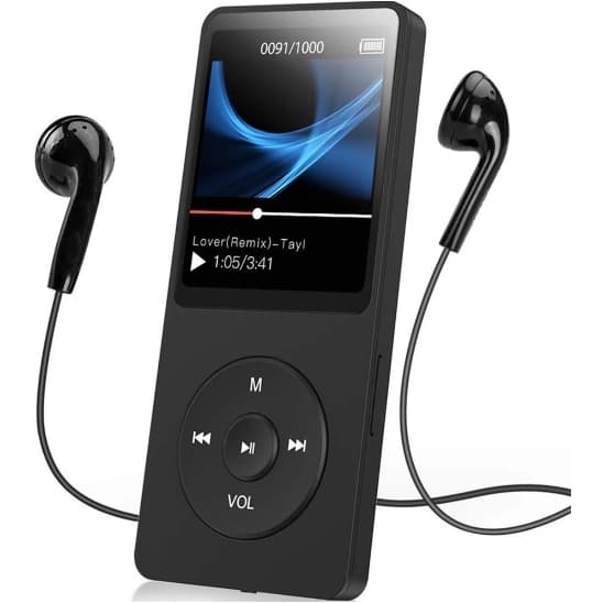 MP3 Player HIFI Bluetooth 5.0 Mús Esporte Alto-Falantes MP4 Media FM Rádio Gravador Voz book Leitor