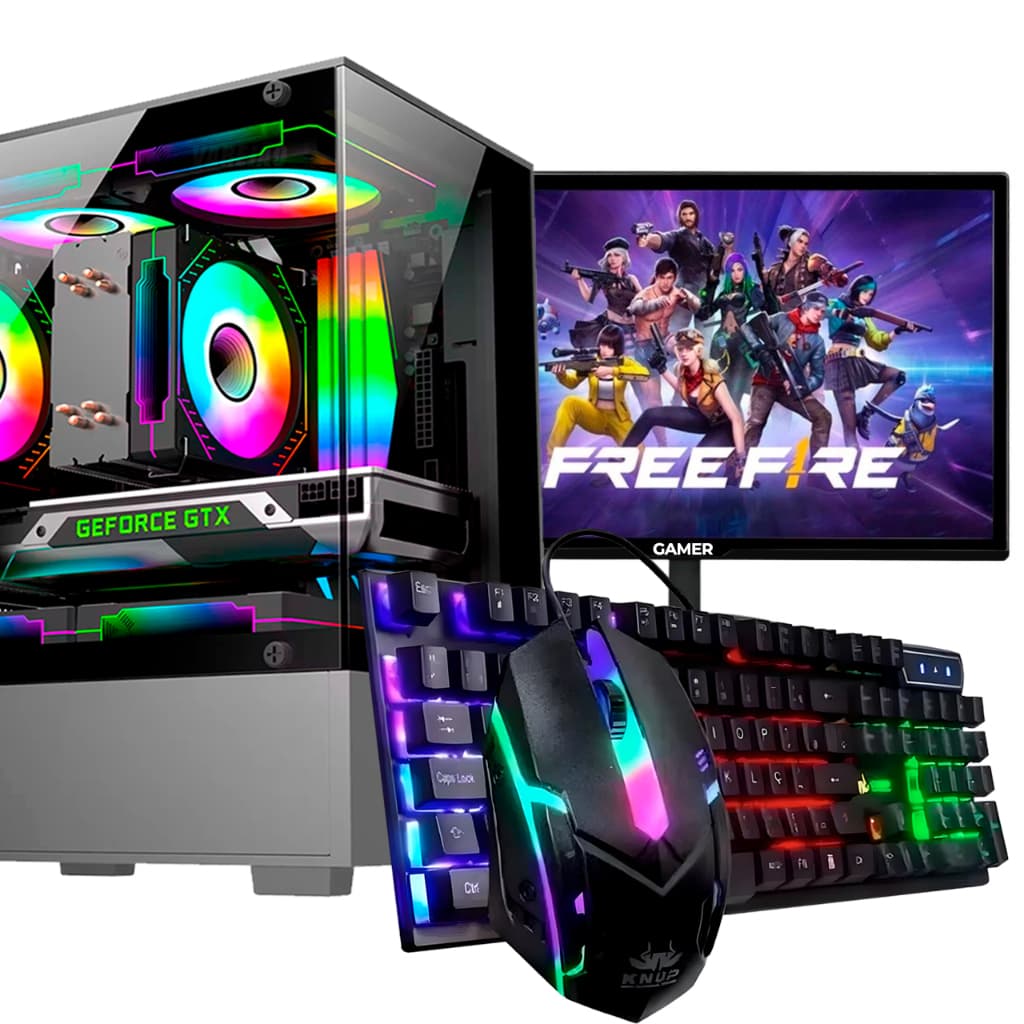Cpu Gamer Barato I5 10gb Ssd 240gb + Wifi + GT 210 1GB Nvidia + Monitor 19 Gamer Barato