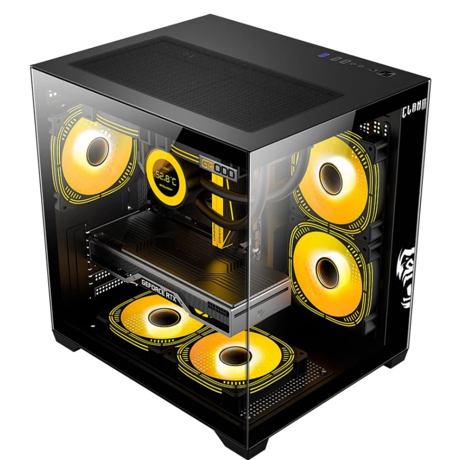 Gabinete Gamer Grodd Clanm PC Computador Gabinete ATX Gamer