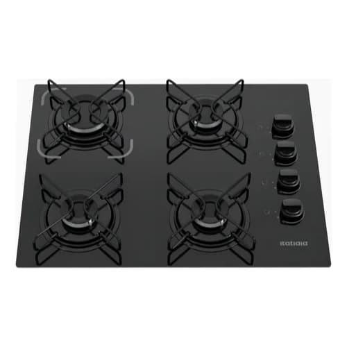 Cooktop Itatiaia Essencial 4 Bocas Preto – Bivolt 127V/220V com Acendimento Automático