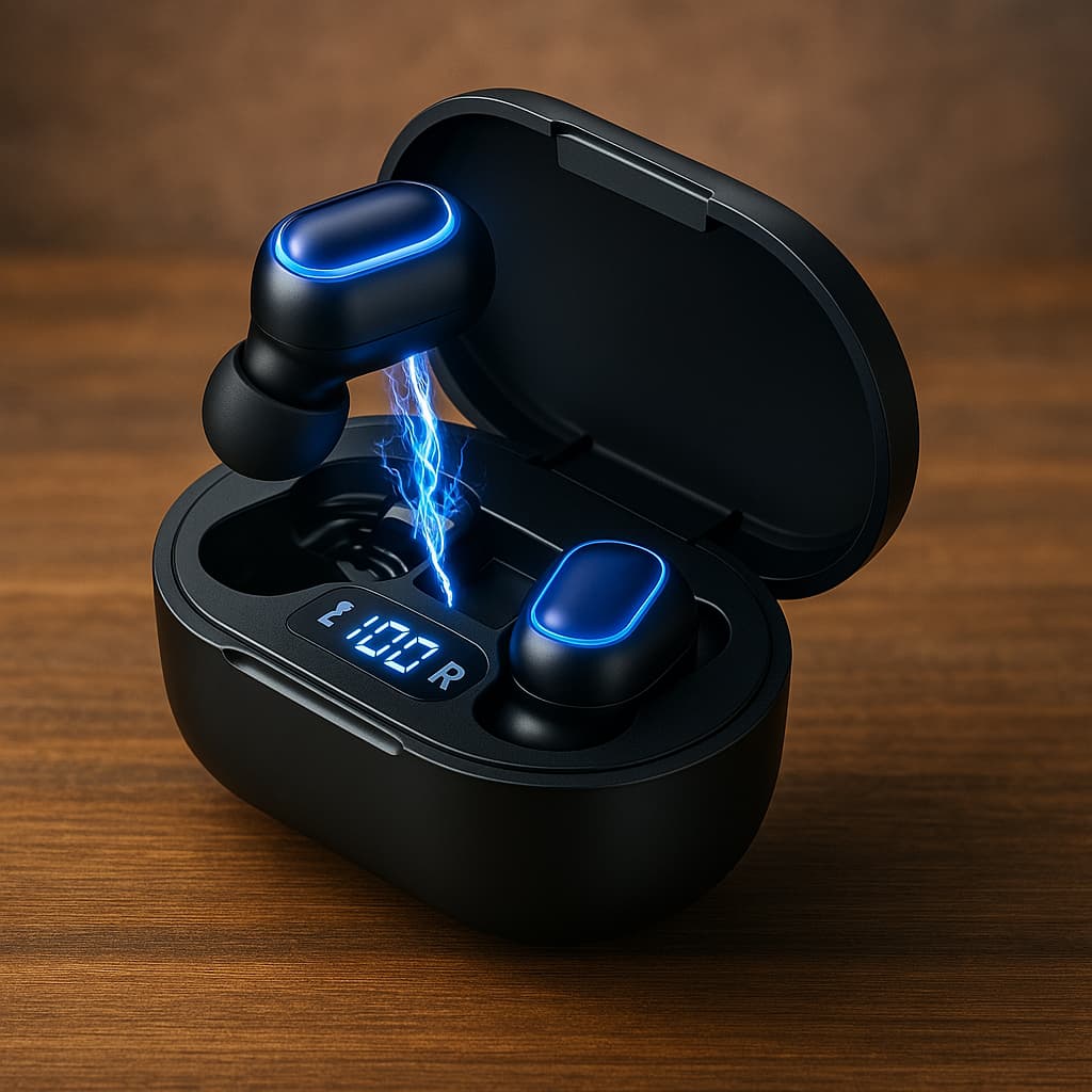 Fone de ouvido Bluetooth Sem Fio Tws Pro Premium Estéreo Preto Academia Corrida