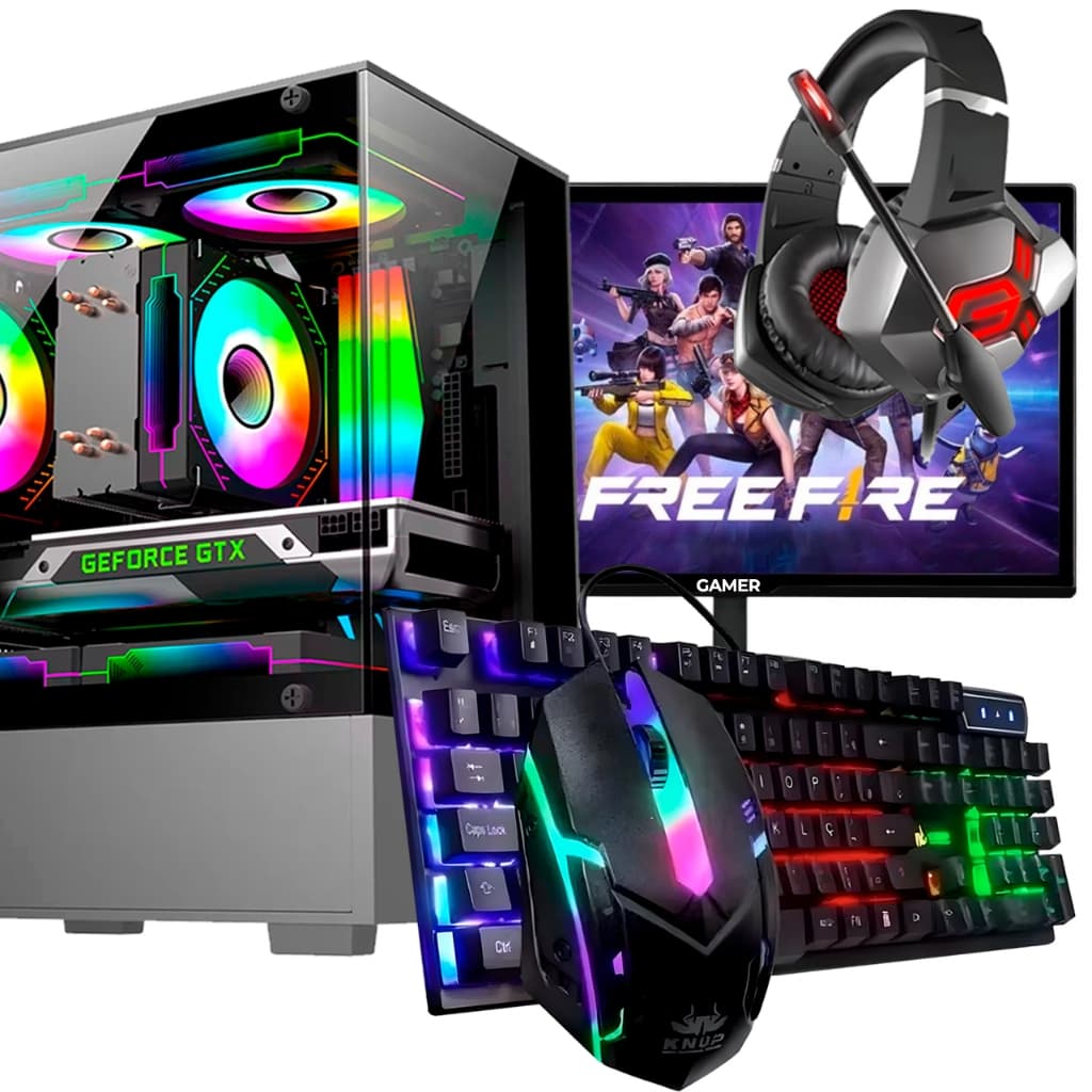 Pc Desktop Fácil Gamer I5 12gb Geforce Placa de video 1GB Wifi Ssd 240g Hdmi