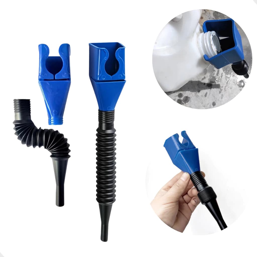 Funil Flexível Sanfonado Para Combustível Óleo Carros e Motos