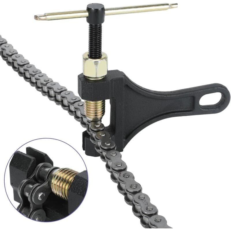 Chave Extrator de Pino para Corrente Moto e Bike - Kit 2 em 1 Tamanho 420 428 520 525 530
