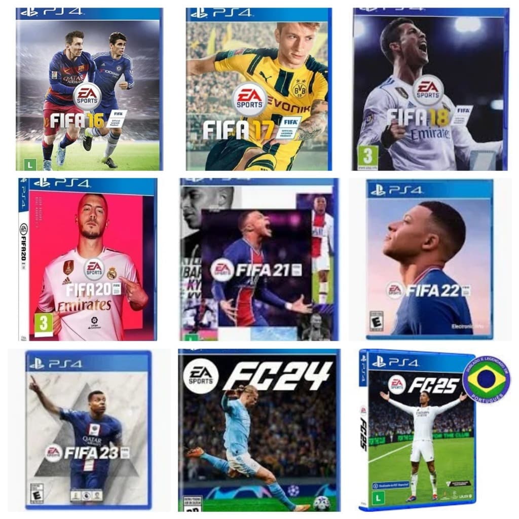 Fifa 14,16,17,18,19,20,21,22,23,24,25 Midia fisica Cd Portugues Br