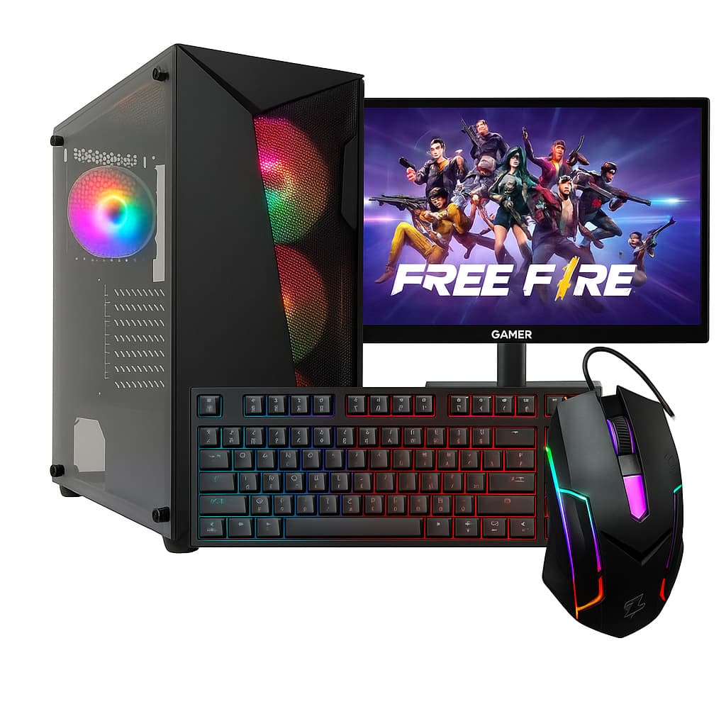 Gamer Computador I5 4gb Ssd 240gb Wifi + Fonte + Gt 210 + Monitor 15"