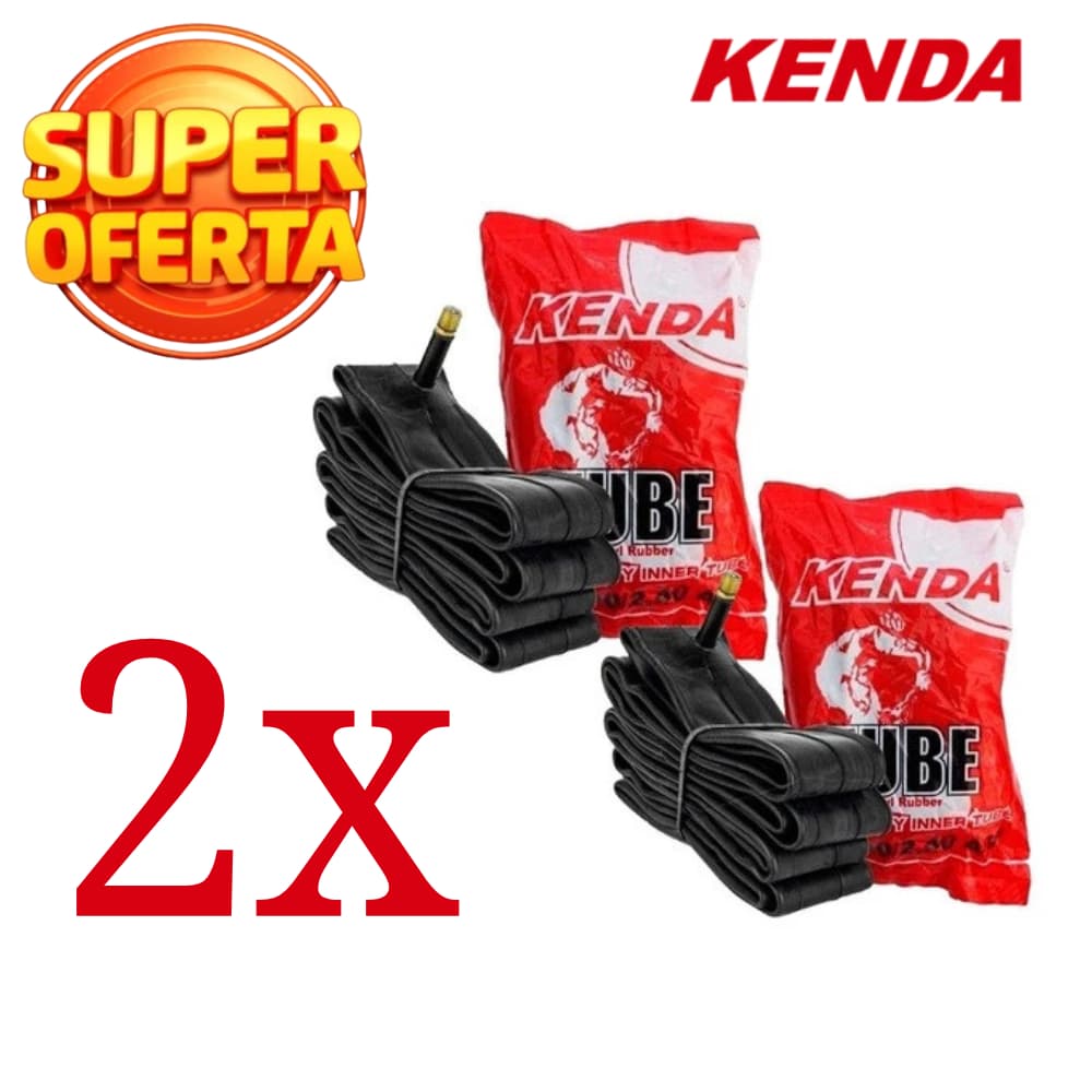 Par De Camaras De Ar Aro 26 Kenda Bike Bico Grosso Balão MTB Mountain Bike