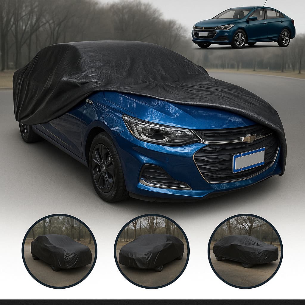 Capa de Cobrir Carro em Couro 100% Forrada Anti-Gato Impermeável Uv Proteção Total Reforçada Grossa P M G
