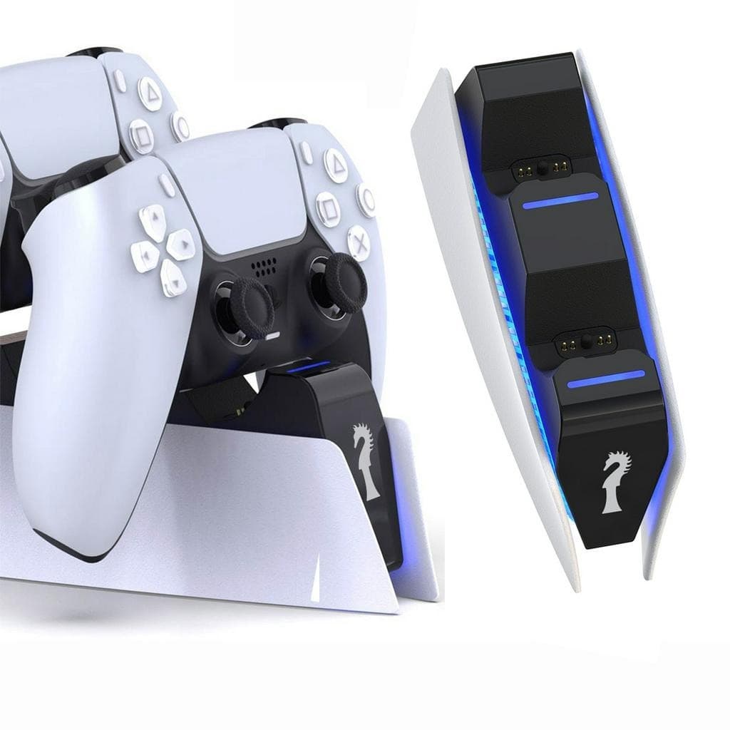 Suporte Base Dock Carregador 2 Controles Com Led Base De Carregamento para PS5