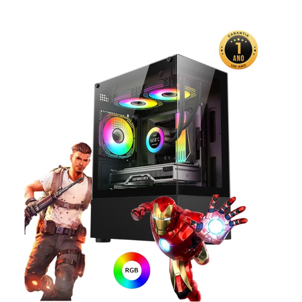 Pc Gamer barato intel core i5 /16GB/SSD 1TB/ WI-FI/ FONTE / NFE + 1 ANO DE GARANTIA