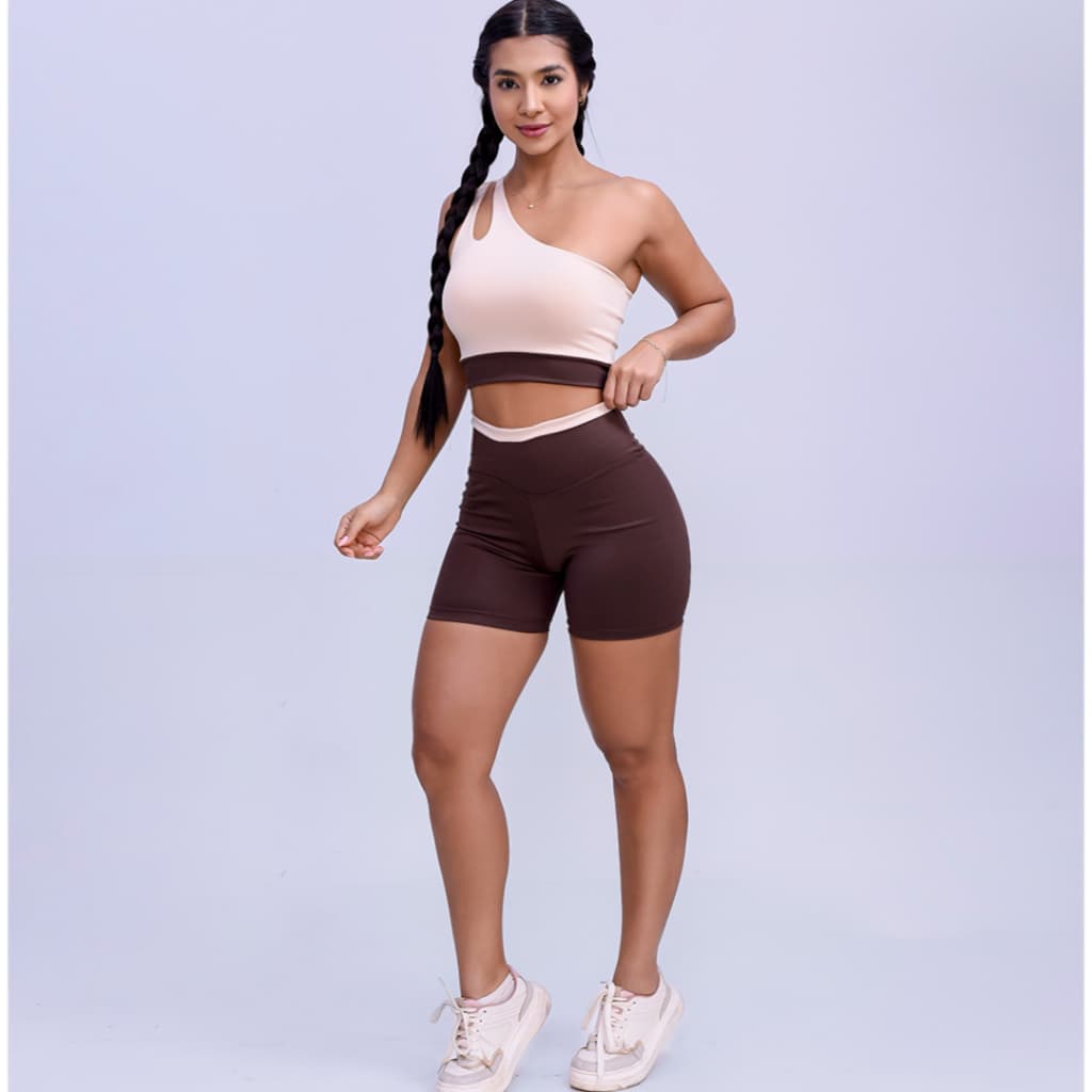 Conjunto Bicolor Fitness Zero Transparencia