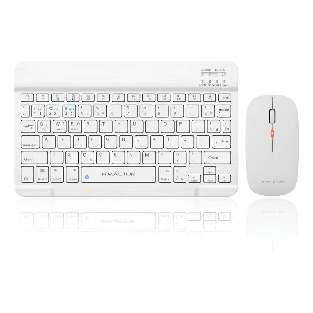 Hmaston JP-108 Kit Teclado E Mouse Sem Fio Bluetooth Para Tablet E Notebook
