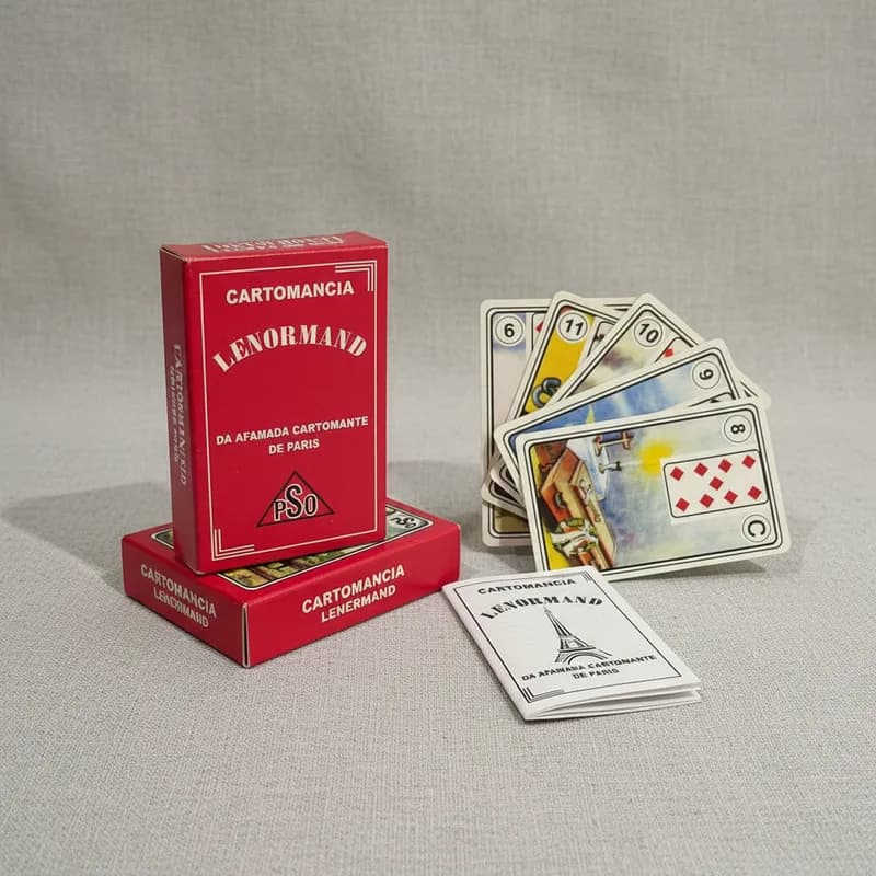 Baralho Tarot Cigano Lenormand 36 Cartas + Manual