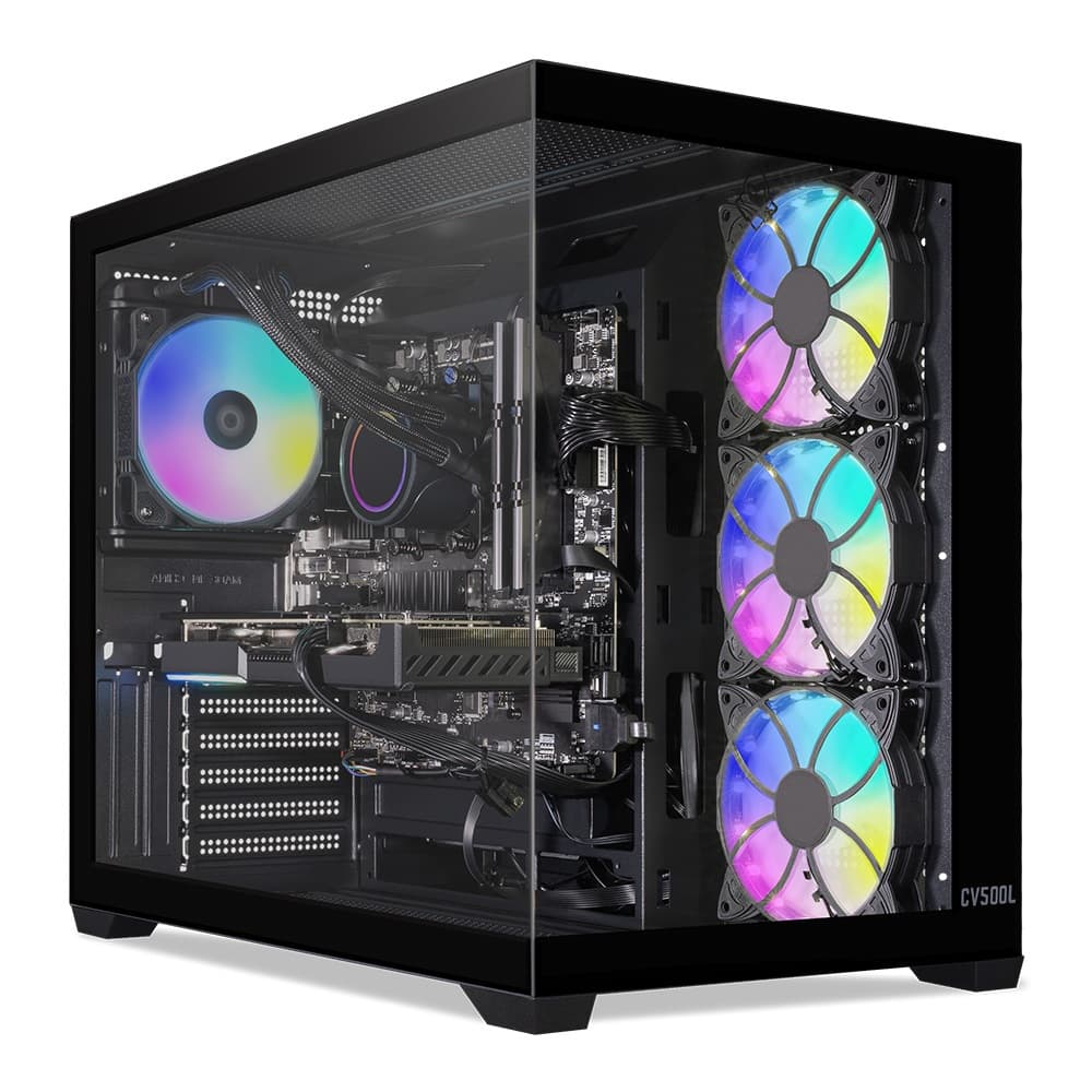 PC Gamer Mancer, AMD RYZEN 7 5700X, Water Cooler, RTX 5060 8GB, 16GB DDR4, SSD M.2 500GB, Fonte 600W 80 Plus