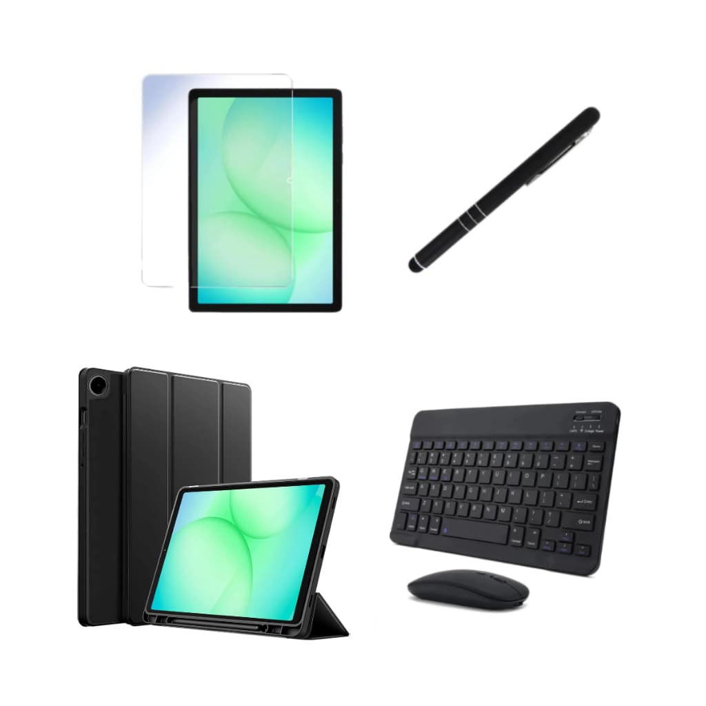 Kit Completo Capa Smart + Película + Mouse + Teclado Caneta Para Galaxy Tab A11 8.7" SM-X133 X135