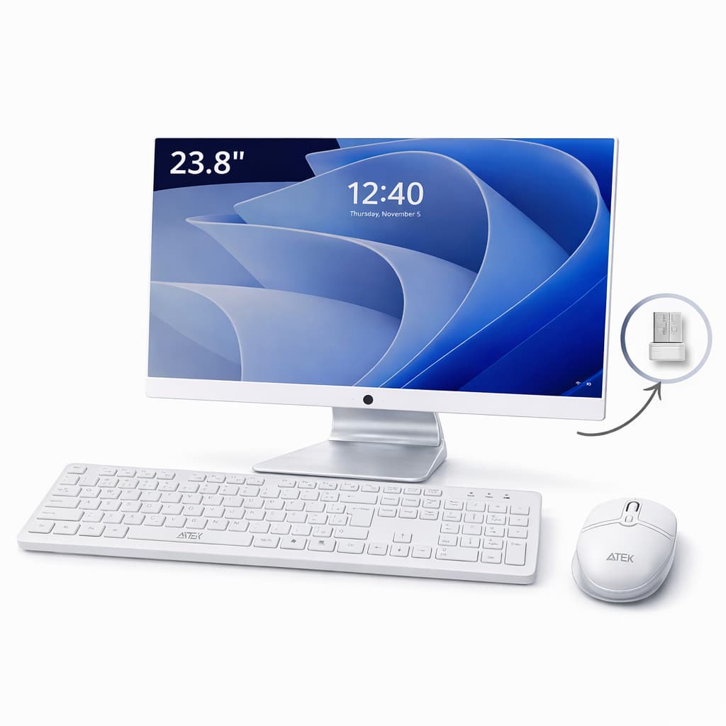 Computador All-in-One 23,8" Full HD Intel Core i5 8GB RAM SSD 512GB HDMI USB Webcam Teclado e Mouse