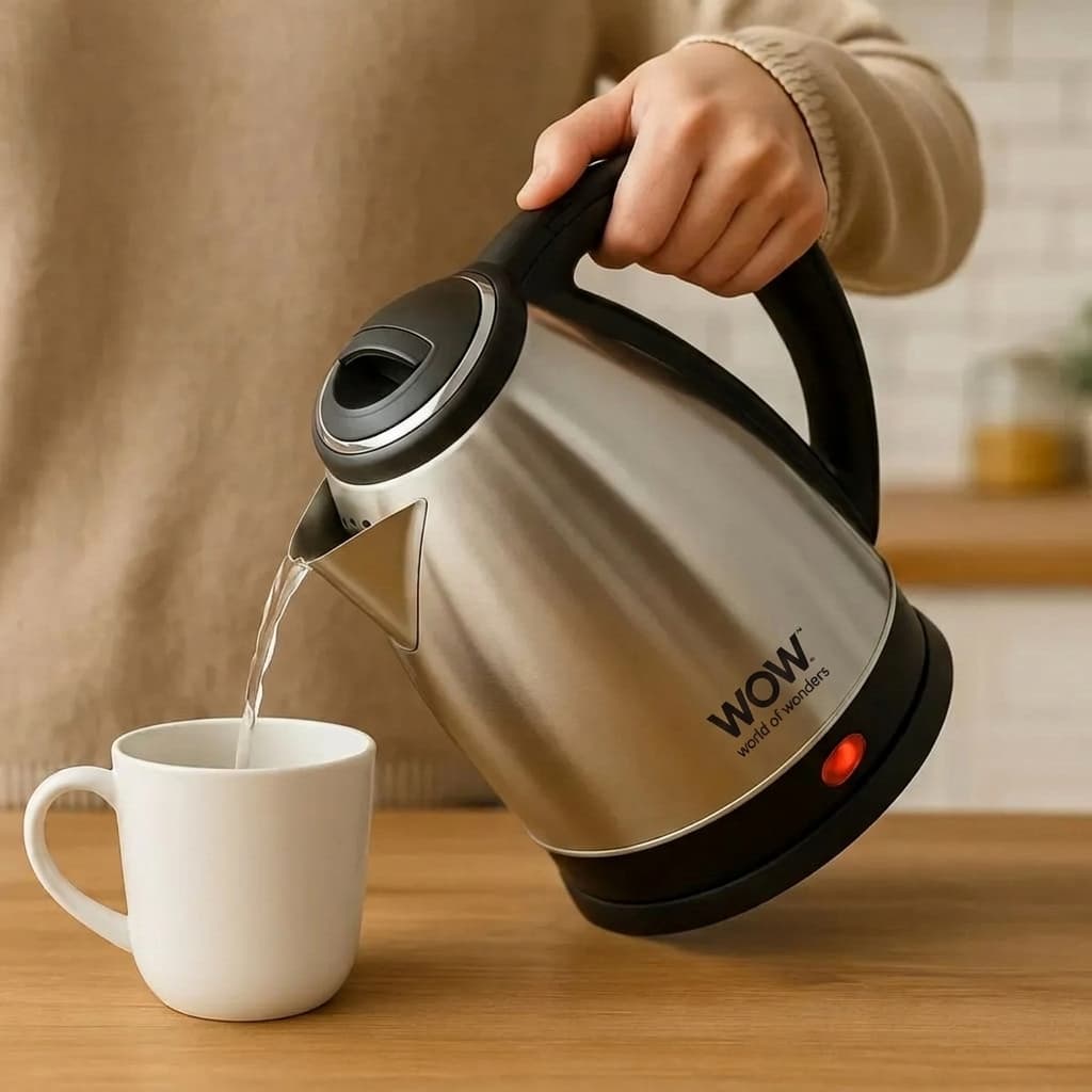 Chaleira Elétrica Jarra 1.8L Café Chá Inox 220v