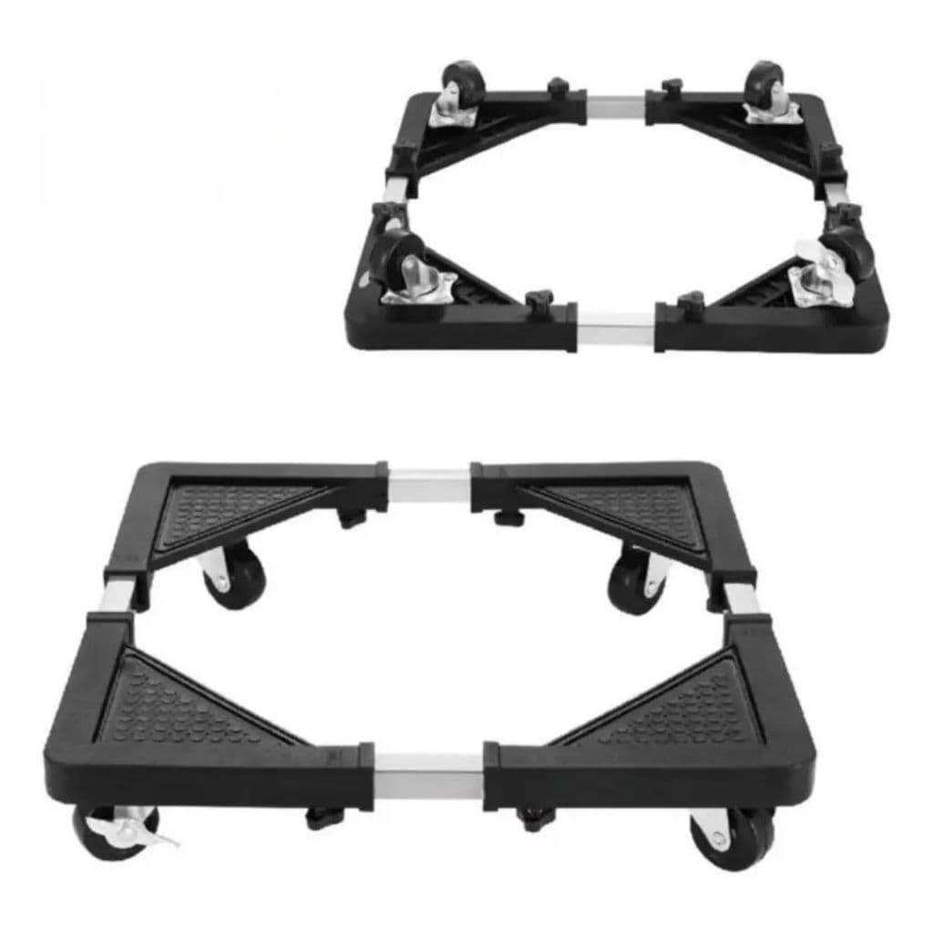 Suporte com rodas para Máquina de Lavar Geladeira e Fogão Fácil Limpeza Carrinho com Rodinhas