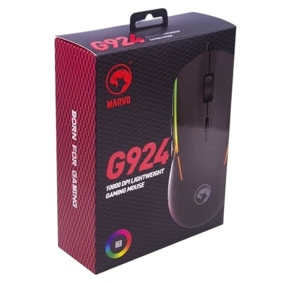 Mouse G924 Gamer Marvo 10000dpi USB PC Notebook Alta Performance Top