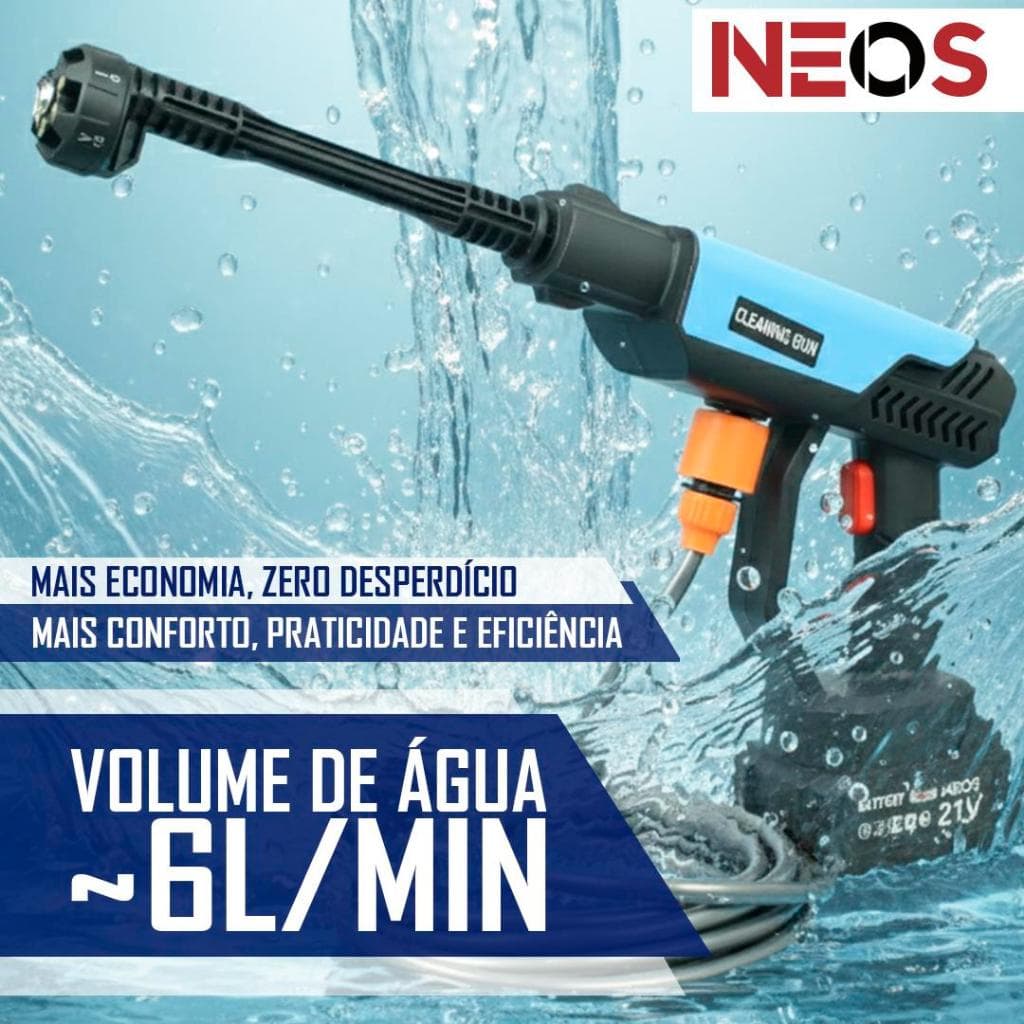 Lavadora De Alta Pressão Sem Fio Pulverizador EléTrico De Tinta PortáTil Bateria RecarregáVel High Pressure Washer 200W