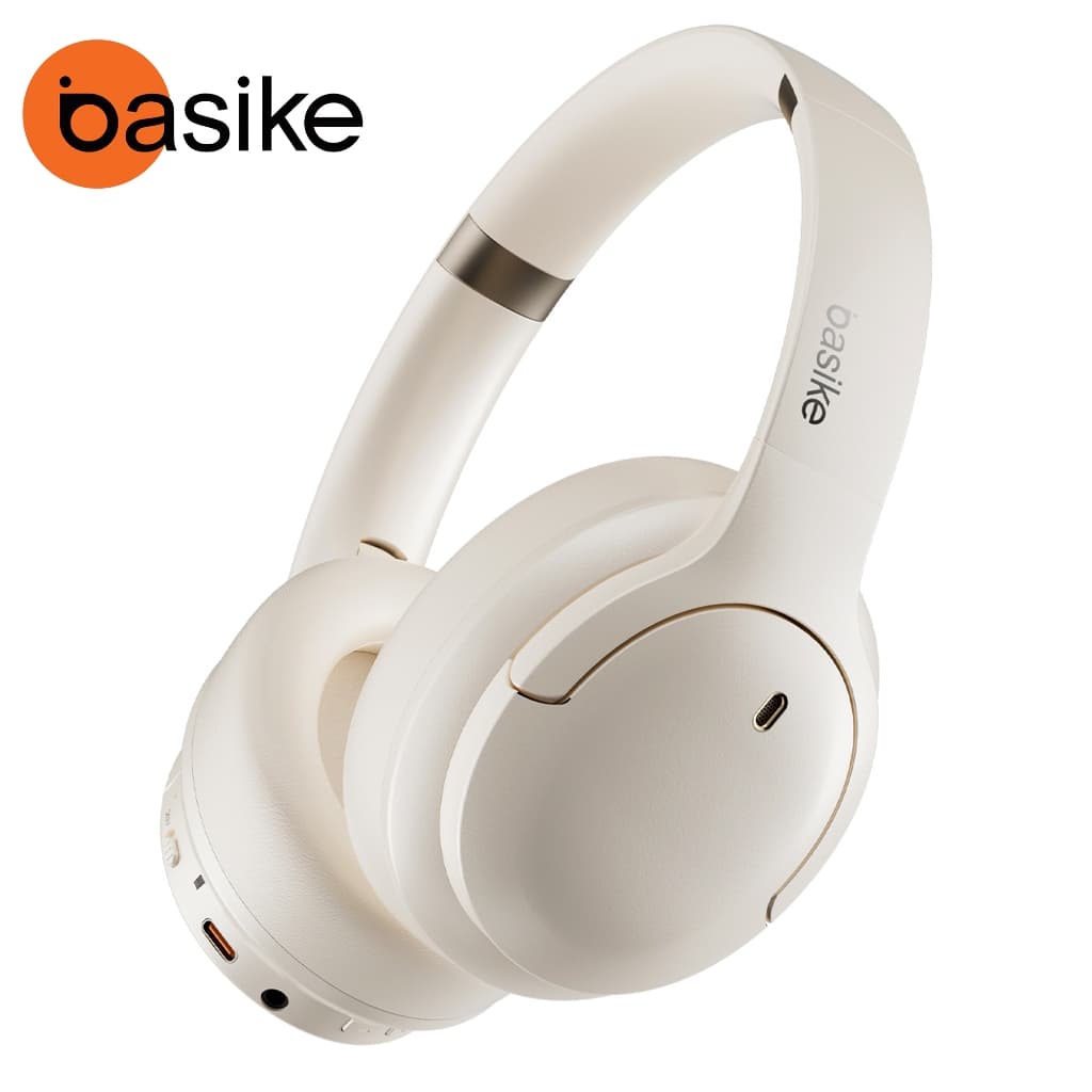 Headphone Bluetooth Basike FON193 On-Ear, Bateria de 40 Horas, Som Pure Bass ANC -45 dB Graves Fortes Hi-Res