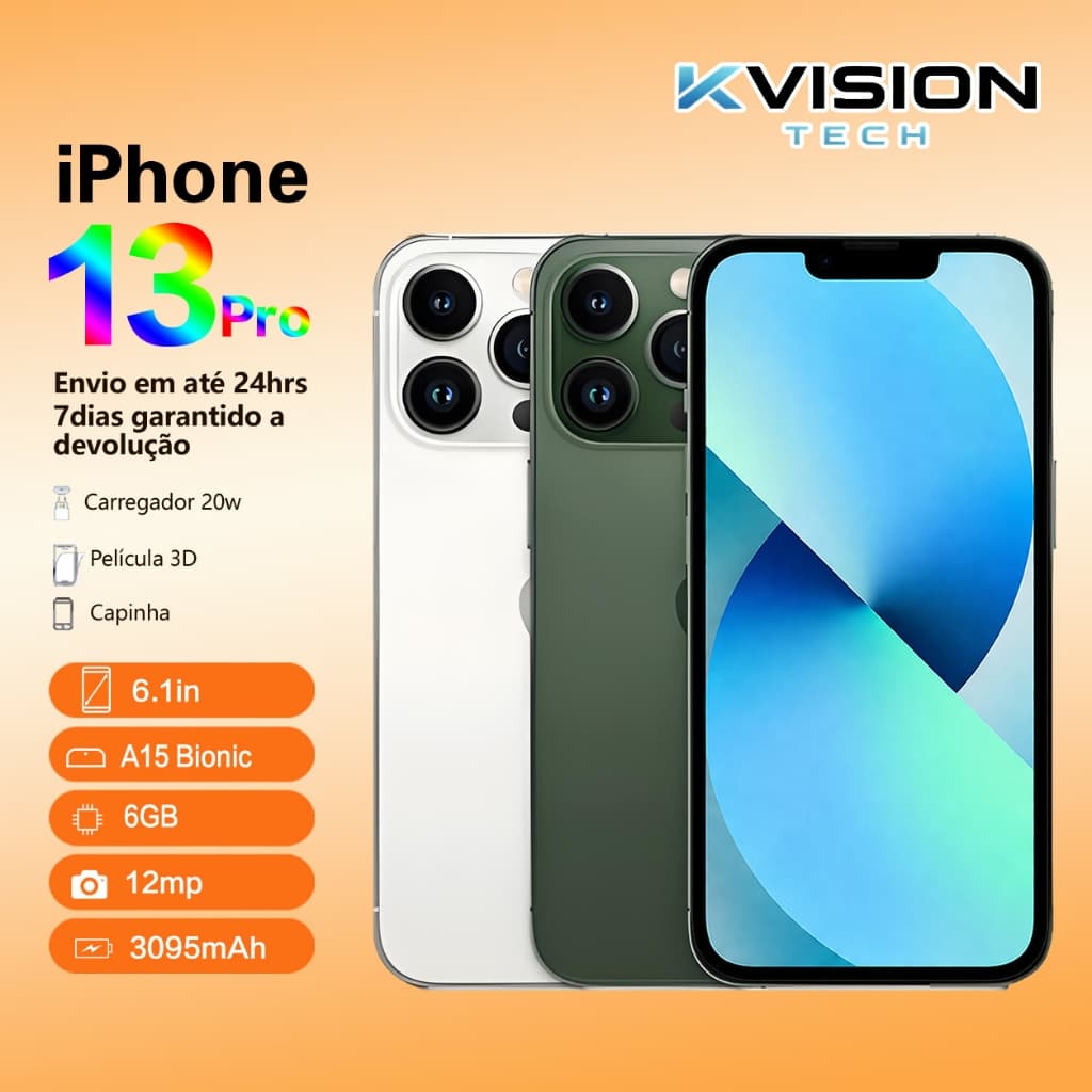 iPhone 13 Pro 128GB ou 256GB Carregador