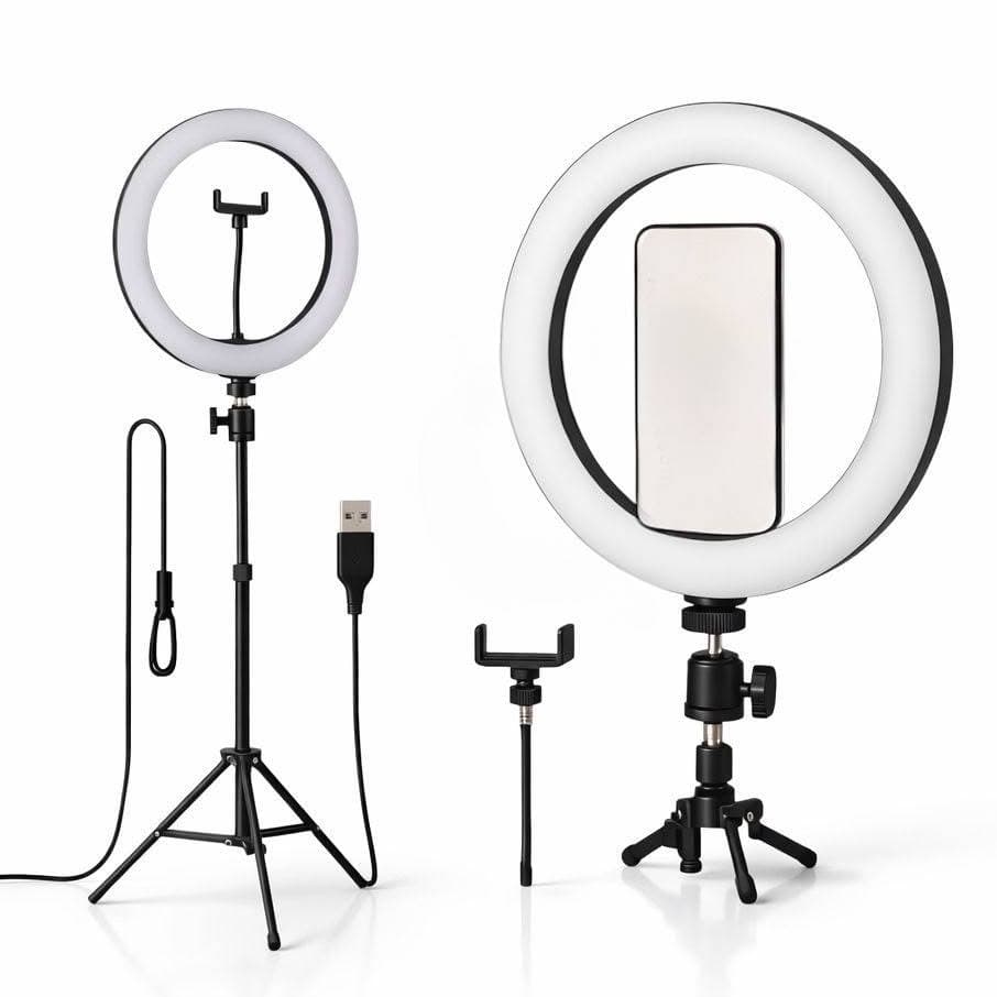 Ring Light Iluminador 10 Polegadas Com Tripé Profissional Premium Led Selfie para Celular VIP
