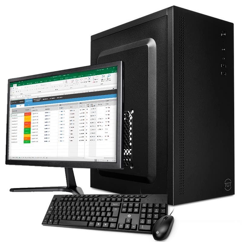PC CPU Completo Mancer, Intel Core I5, 8GB De Memória Ram, SSD 240GB, Monitor + Teclado e mouse