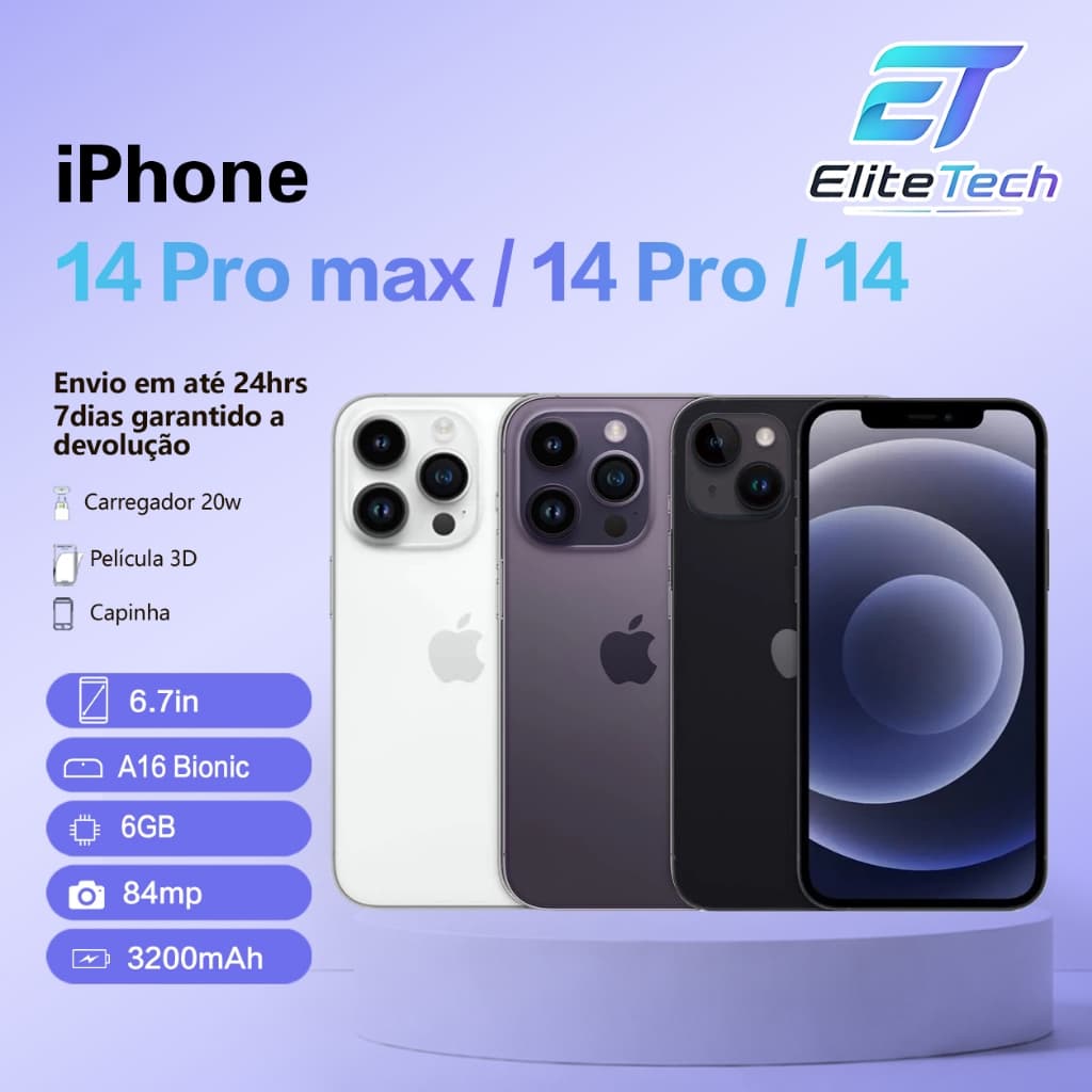 Celular Iphone 14/ 14 Pro/ 14 Pro Max 128gb/ 256gb  Original Vitrine
