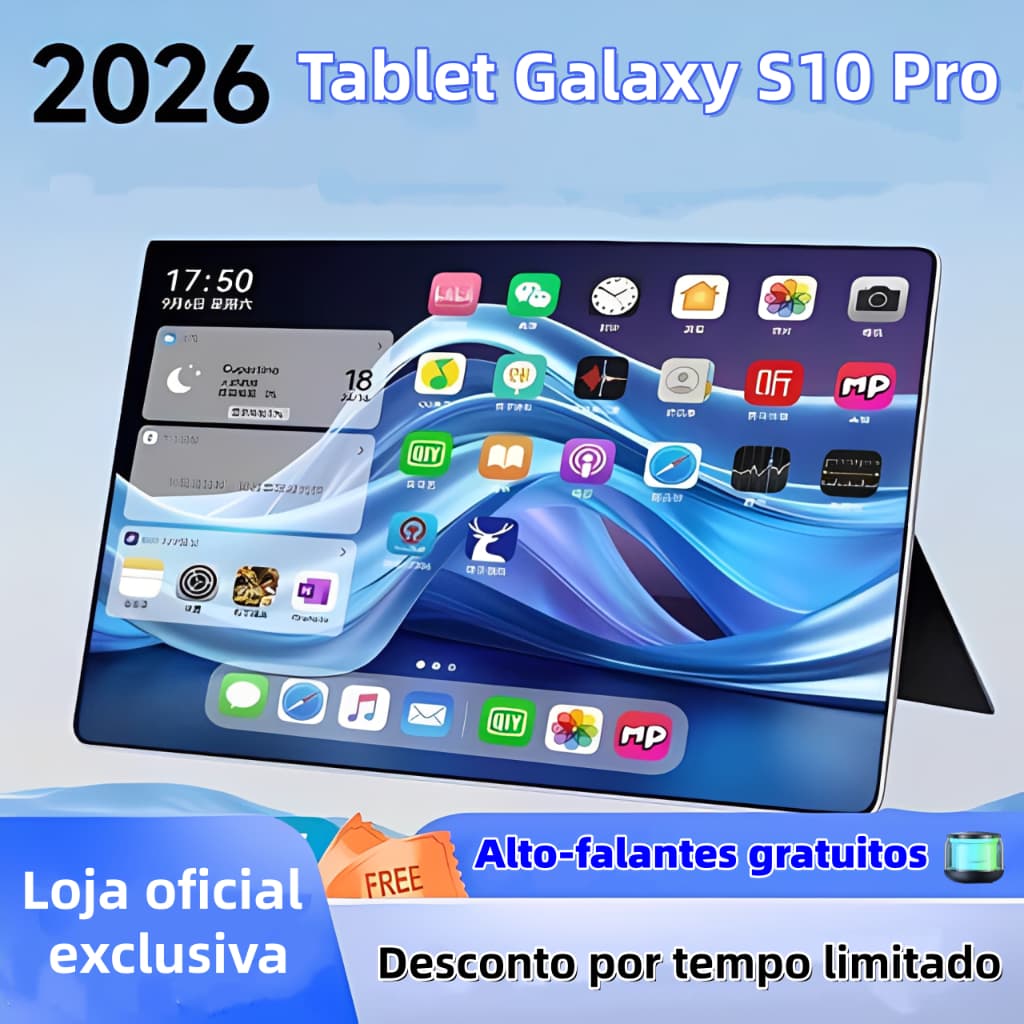 Tablet Galaxy S10 Pro de 11,6 polegadas, 12 GB + 512 GB, bateria de 8.800 mAh, sistema Android, promoção por tempo limit