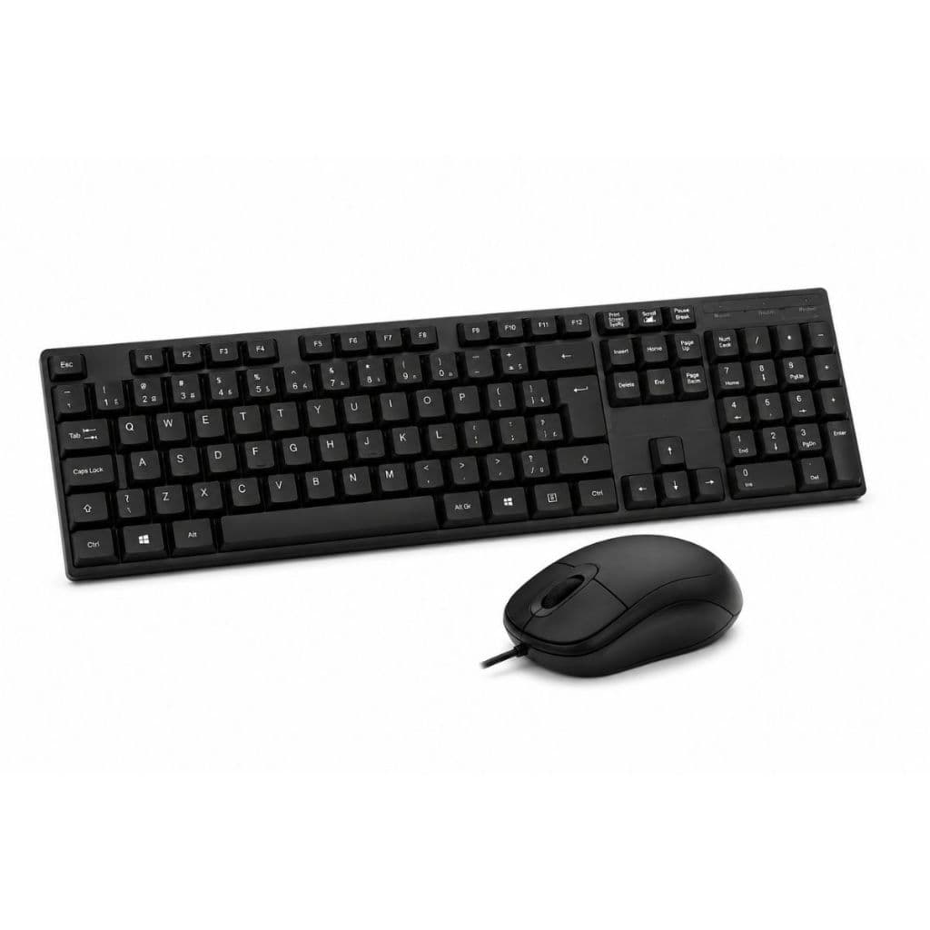 Kit Teclado e mouse com fio usb pc notebook computador
