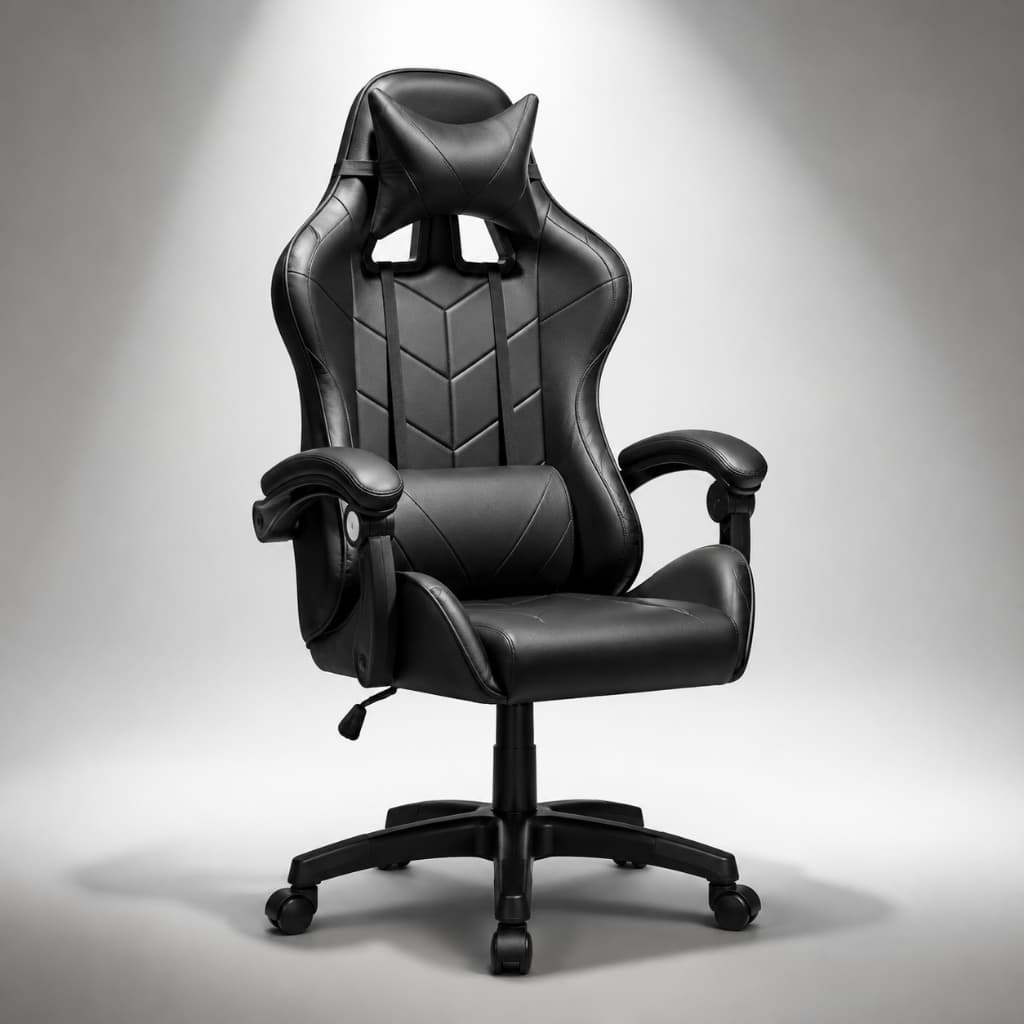 Cadeira Gamer Reclinável Escritório Home Office Ergonômica Confortável Couro Sintético 120kg