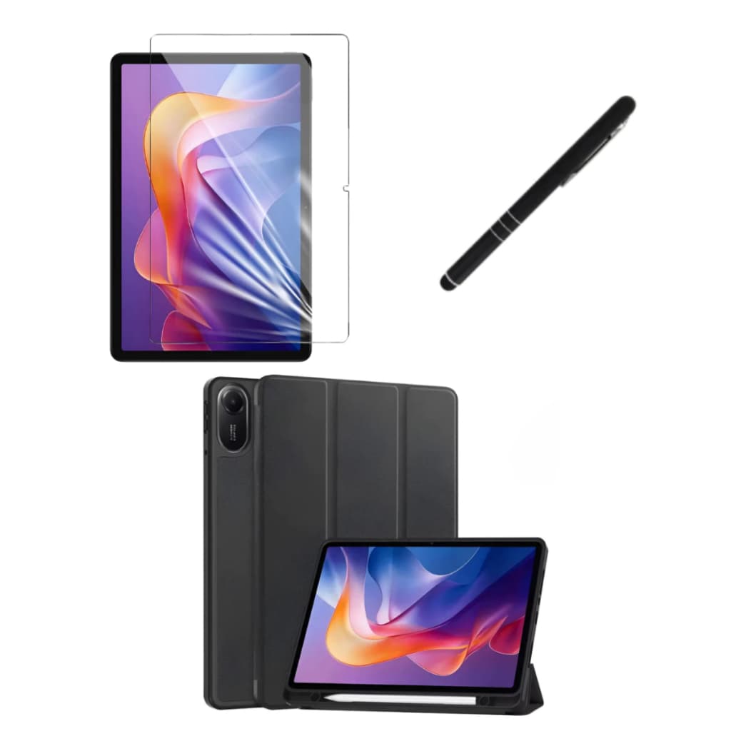 Kit Completo Capa Smart  + Película + Caneta Para Redmi Pad 2 11 Polegadas