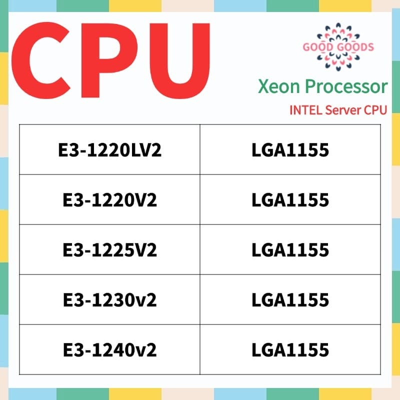 E3-1220LV2 1220V2 1225V2 1230v2 1240v2 1265LV2INTEL Xeon Processador Servidor CPU LGA1155