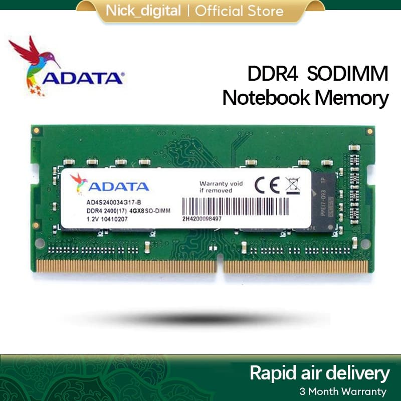 ADATA DDR4 RAM 8gb 4gb 16gb 3200mhz 2666mhz 2400mhz 2133mhz 1.2V 260PIN Notebook SODIMM Laptop Para Memória