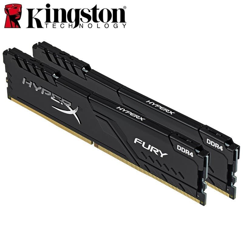 Kingston HyperX FURY DDR4 8GB 16GB 2133Mhz 2400MHz 2666MHz 3200MHz Memória RAM DIMM De Mesa Para Jogos 288 Pinos