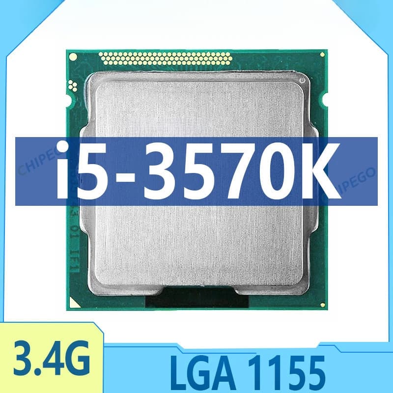 intel i5-3570K i5 3570K 3.4GHz Usado CPU Quad-Core Quad-Thread 6M 77W LGA 1155
