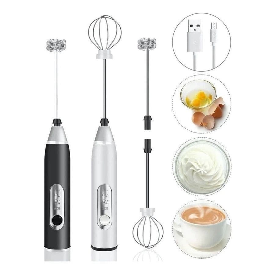 Batedor Misturador Mixer Elétrico para Bebidas Leite Café Clara de Ovos