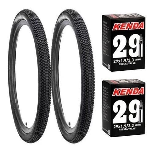 PAR PNEU 29x2.10 LEVORIN ERUPTION + PAR CÂMARA DE AR KENDA 29 MTB