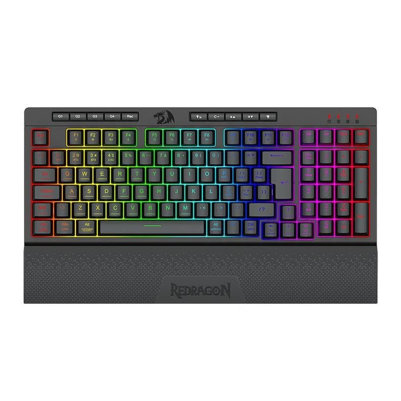 Teclado Gamer Redragon Shiva Pro 98, RGB, Membrana, Preto, K515RGB-PRO-PT