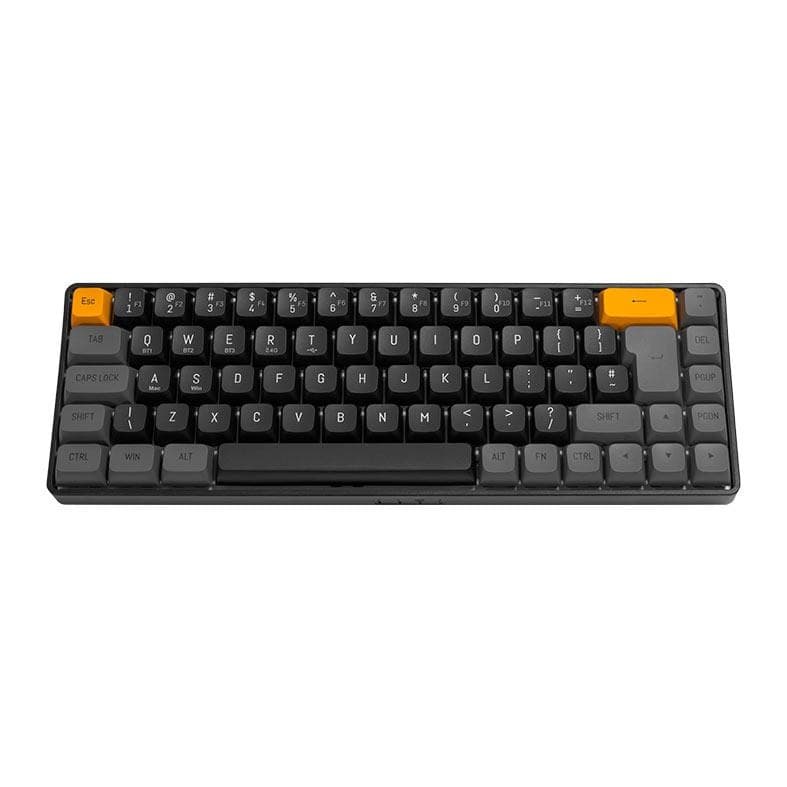 Teclado Mecanico Aigo GD68 Brown Sugar, Switch Azul, Preto e Cinza, GD68-BS-BL