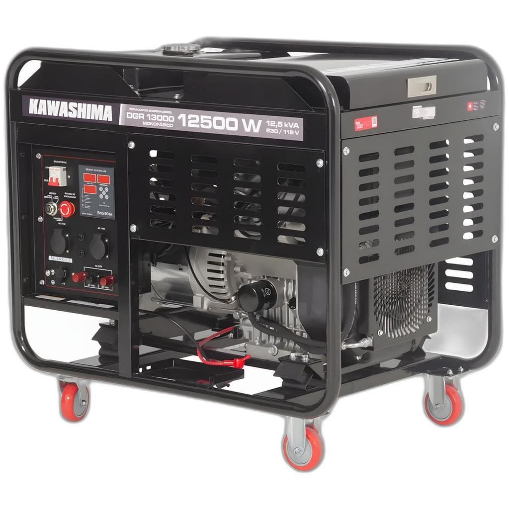 Gerador à Diesel Dgr-13000 Monofasico 12,5Kw Kawashima
