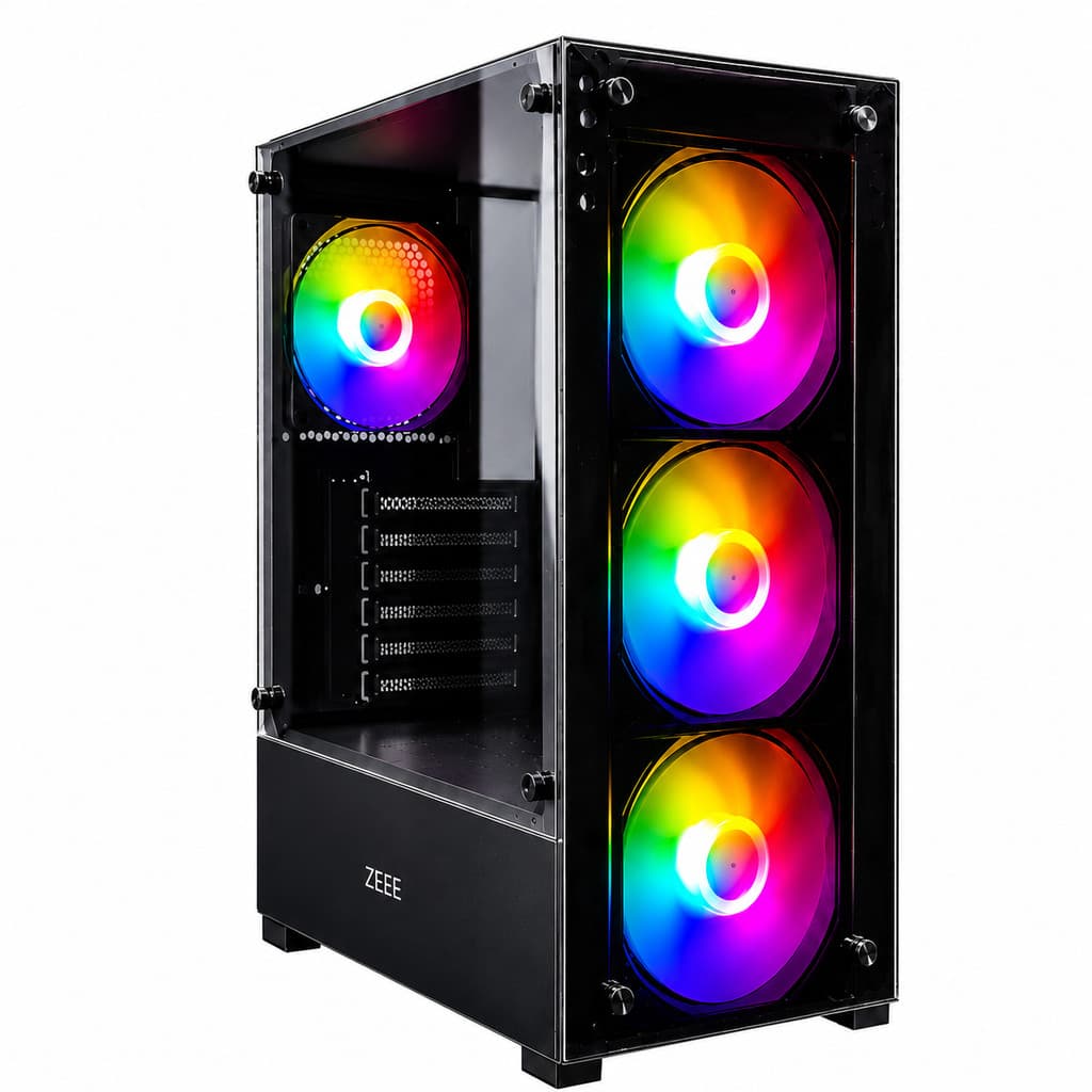 Gabinete Gamer com Vidro Lateral 4 Fans USB 3.0 ATX Micro ATX Mini ATX PC Computador AGP-A31150C
