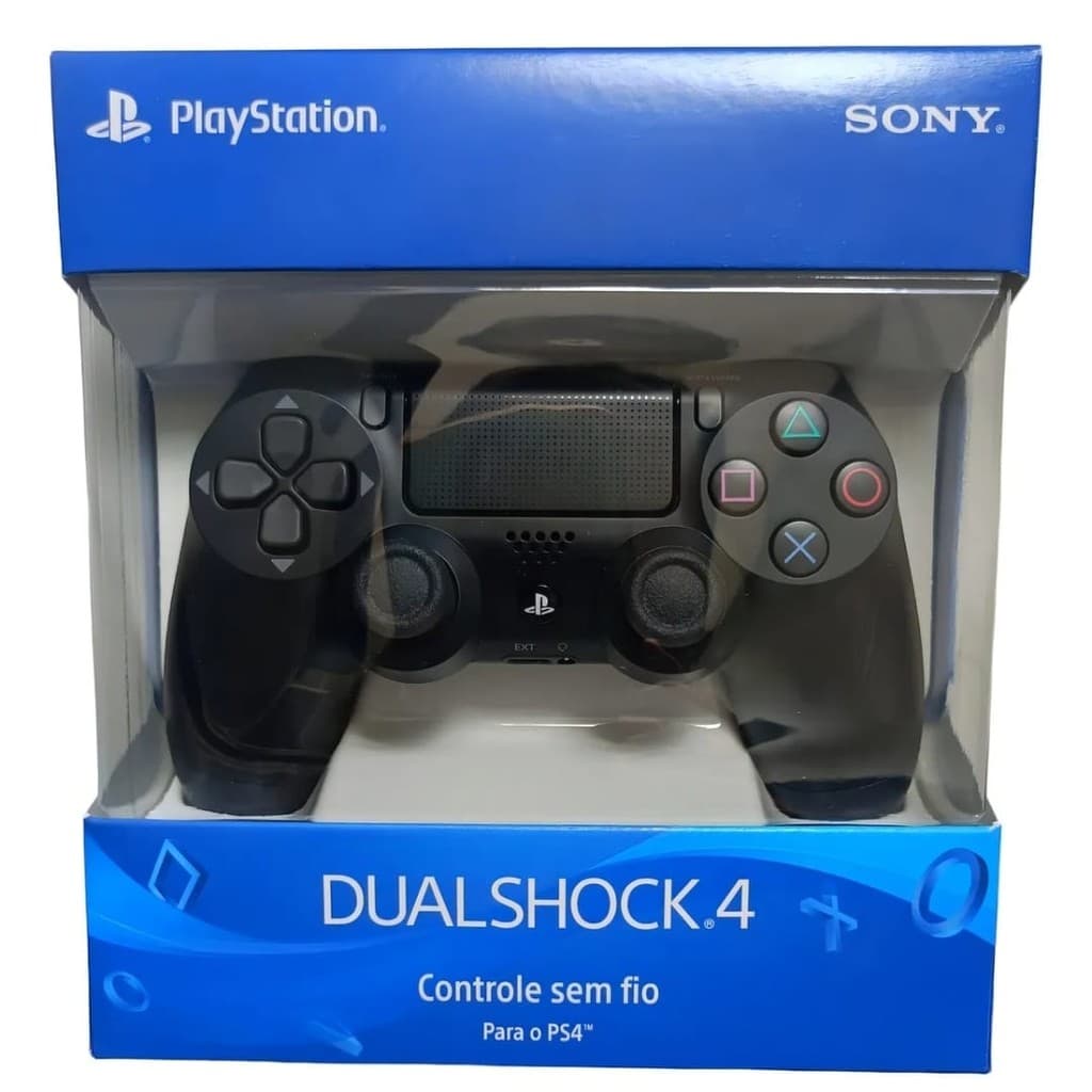 Controle Playstation 4 sem fio dualshock preto ps4 envio no mesmo dia premium
